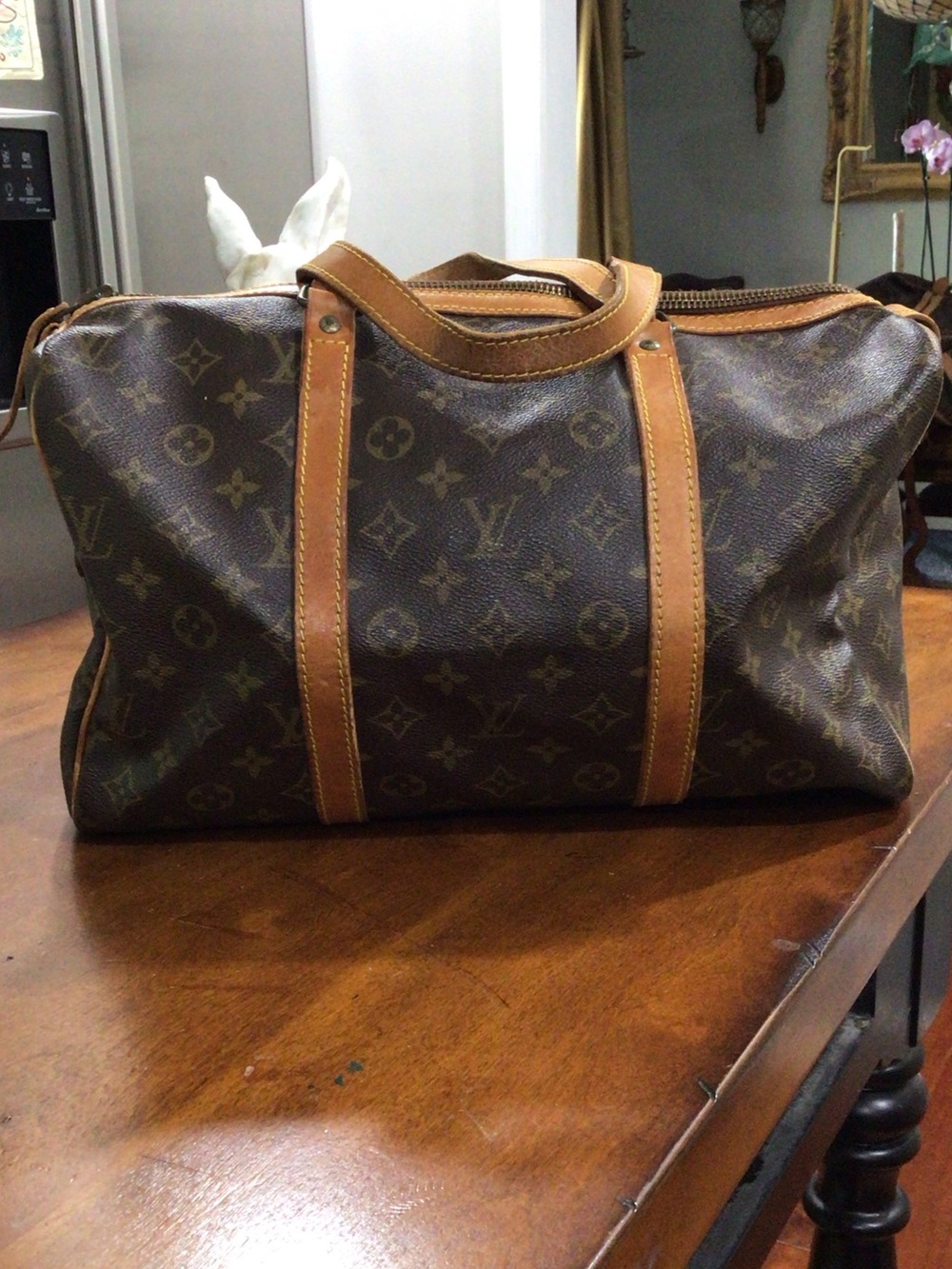 Louis Vuitton Monogram Canvas Handbag or Travel 14 x 7 x 8